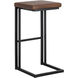 Boone 30 inch Black / Bravo Cognac Barstool, Set Of 2